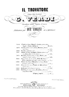 Complete Opera: Version for two violins by Giuseppe Verdi