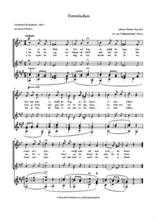 Children's Folk Songs, WoO 31: No.1 Dornröschen, for voice and guitar by Johannes Brahms