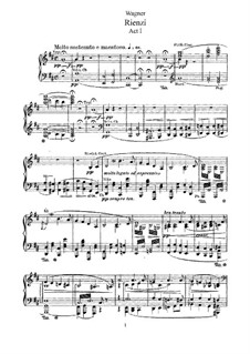 Rienzi, the Last of the Tribunes, WWV 49: gravação piano-vocal (texto alemão) by Richard Wagner