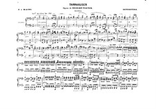 Fragments: Overture, for piano four hands – parts by Richard Wagner