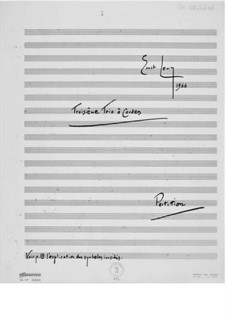 Trio No.3 for Violin, Viola and Cello: Partitura completa by Ernst Levy