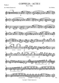 Coppélia, ou La fille aux yeux d’émail: Waltz, for sextet by Léo Delibes