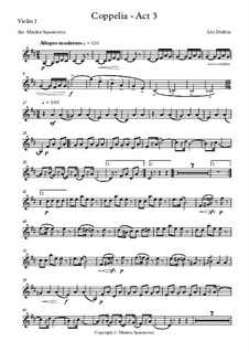 Coppélia, ou La fille aux yeux d’émail: The Puppet Valse, for sextet by Léo Delibes