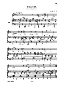 No.3 Longing: Para vocais e piano by Johannes Brahms