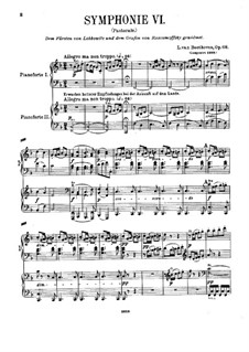 Complete Symphony: Versão para dois pianos de quatro mãos by Ludwig van Beethoven