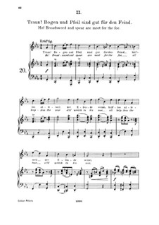 Fifteen Romances, Op.33: No.2 Ho! Bows and Arrows are Meet for the Foe by Johannes Brahms