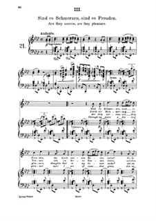 Fifteen Romances, Op.33: No.3 Are They Sorrows, are They Pleasures by Johannes Brahms