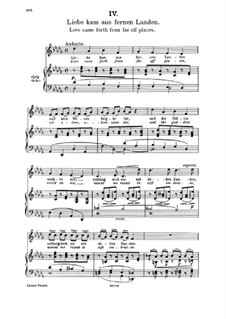 Fifteen Romances, Op.33: No.4 Love Came from Distant Lands by Johannes Brahms