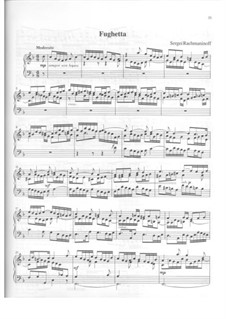 Fughetta: Para Piano by Sergei Rachmaninoff