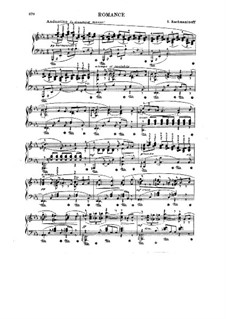 Romance: Para Piano by Sergei Rachmaninoff