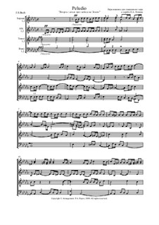 Prelude and Fugue No.22 in B Flat Minor, BWV 867: Prelude. Arrangement for choir by Pavel Popov (2000) by Johann Sebastian Bach