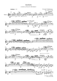 Elegia, Op.26 No.2: Elegia by Alexander Khodakovsky