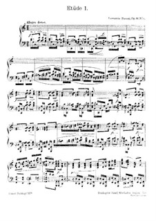 Six Etudes for Piano, BV 203 Op.16: Estudo No 1 em C maior by Ferruccio Busoni
