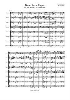 No.4 Russian Dance (Trepak): For flute octet by Pyotr Tchaikovsky