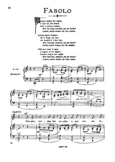 Cangia tue voglie, o mio cor: High voice in C Major by Giovanni Fasolo