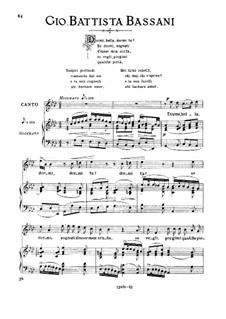 Dormi, bella, dormi tu: Medium voice in A Flat Major by Giovanni Battista Bassani