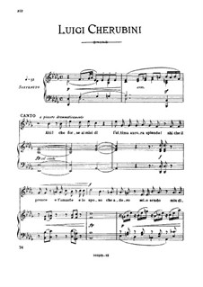 Ahi! forse ai miei dì, Medium-high Voice in D Flat Major: Ahi! forse ai miei dì, Medium-high Voice in D Flat Major by Luigi Cherubini