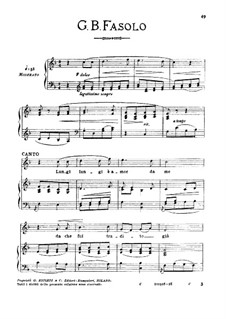 Lungi, lungi, amor, da me, Medium Voice in F Major: Lungi, lungi, amor, da me, Medium Voice in F Major by Giovanni Fasolo