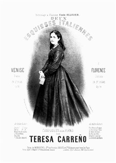Deux Esquisses Italiennes: No.1 Venise, Op.33 by Teresa Carreño