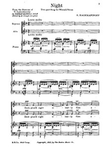 Six Choruses, Op.15: Six Choruses, Op.15 by Sergei Rachmaninoff