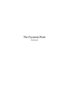 Mathematician Suite: Movement IV -The Feynman Point, for tar or pandeiro by Paul Burnell