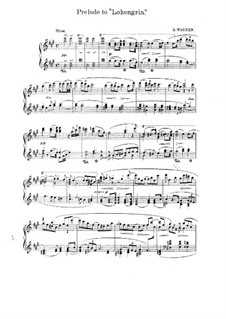 Fragments: introdução para ato I para piano by Richard Wagner