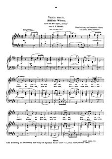 Alcina, HWV 34: Verdi prati, Medium Voice in E Major by Georg Friedrich Händel