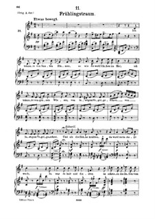 No.11 Frühlingstraum (Dream of Springtime): para voz media e piano by Franz Schubert