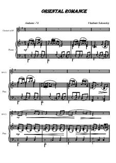 Oriental romance: para clarinete e piano by Vladimir Solonskiy