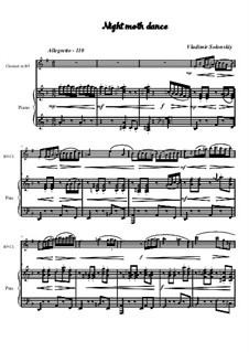 Dance the night moth: para clarinete e piano by Vladimir Solonskiy