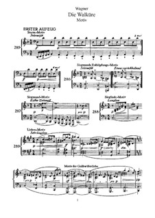 The Valkyrie , WWV 86b: Partitura piano-vocal by Richard Wagner
