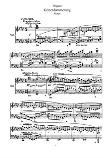 Twilight of the Gods, WWV 86d: piano-vocal partitura (texto em alemão e inglês) by Richard Wagner