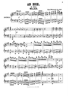 To Thee, Op.150: Partitura piano by Émile Waldteufel