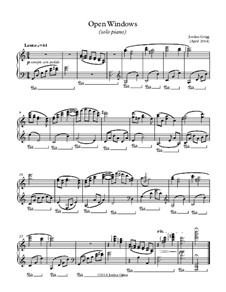 Open Windows (solo piano): Open Windows (solo piano) by Jordan Grigg