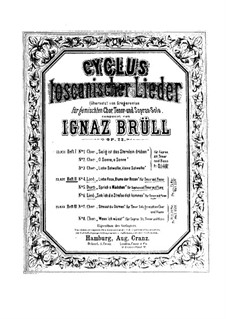 Zyklus Toskanischer Lieder, Op.22: Nr.4 Liebe Rose, Blume der Rosen by Ignaz Brüll