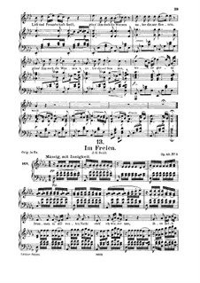 Im Freien (In the Open), D.880 Op.80 No.3: para voz media e piano by Franz Schubert