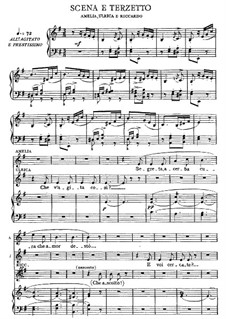 A Masked Ball: Act I, Part II, for voices and piano by Giuseppe Verdi