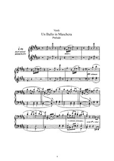 A Masked Ball: arranjos para vozes e piano by Giuseppe Verdi