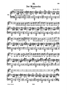 Der Musensohn (The Son of the Muses), D.764 Op.92 No.1: para voz alta e piano by Franz Schubert