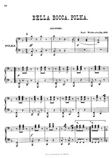 Gourmand-Polka, Op.163: para piano de quadro mãos by Émile Waldteufel