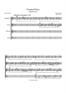 Counter Voice (SATB Choir): Counter Voice (SATB Choir) by Jordan Grigg
