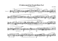 2 Umbra morti for French Horn: No.1, MVWV 781 by Maurice Verheul