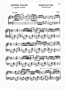 Weeping Willow: Para Piano by Scott Joplin