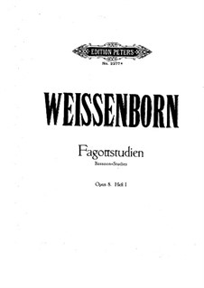 Bassoon-Studies, Op.8: Volume I by Julius Weissenborn