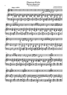Phantom-Waltz. For duet of violin and piano: Phantom-Waltz. For duet of violin and piano by Yekaterina Shatrova