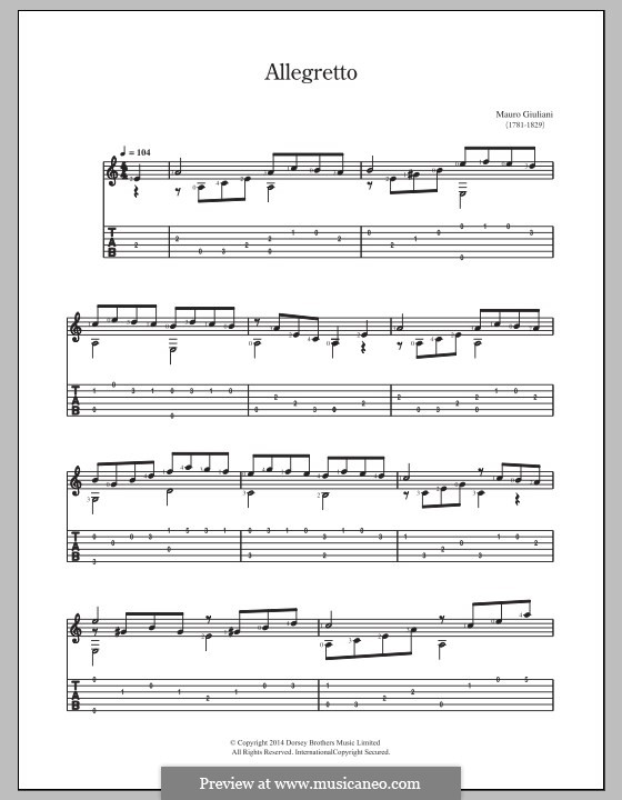 аллегретто каркасси. аллегретто м. Allegretto в музыке. джулиани аллегретто. аллегретто каркасси на гитаре.