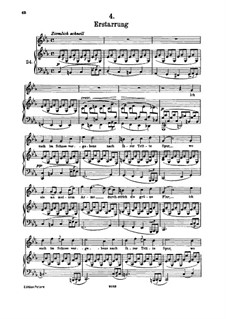 No.4 Erstarrung (Numbness): para voz alta e piano by Franz Schubert