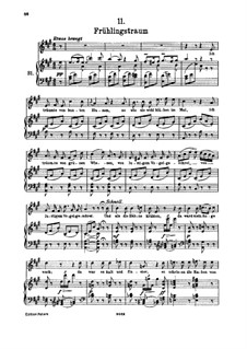 No.11 Frühlingstraum (Dream of Springtime): para voz alta e piano by Franz Schubert