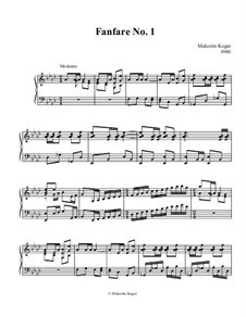 Four simple Pieces for organ manuals: Four simple Pieces for organ manuals by Malcolm Kogut