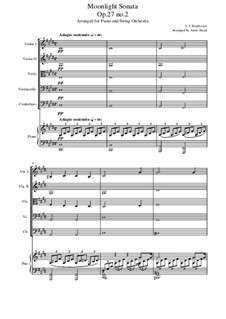 Movement I: For piano and string orchestra by Ludwig van Beethoven